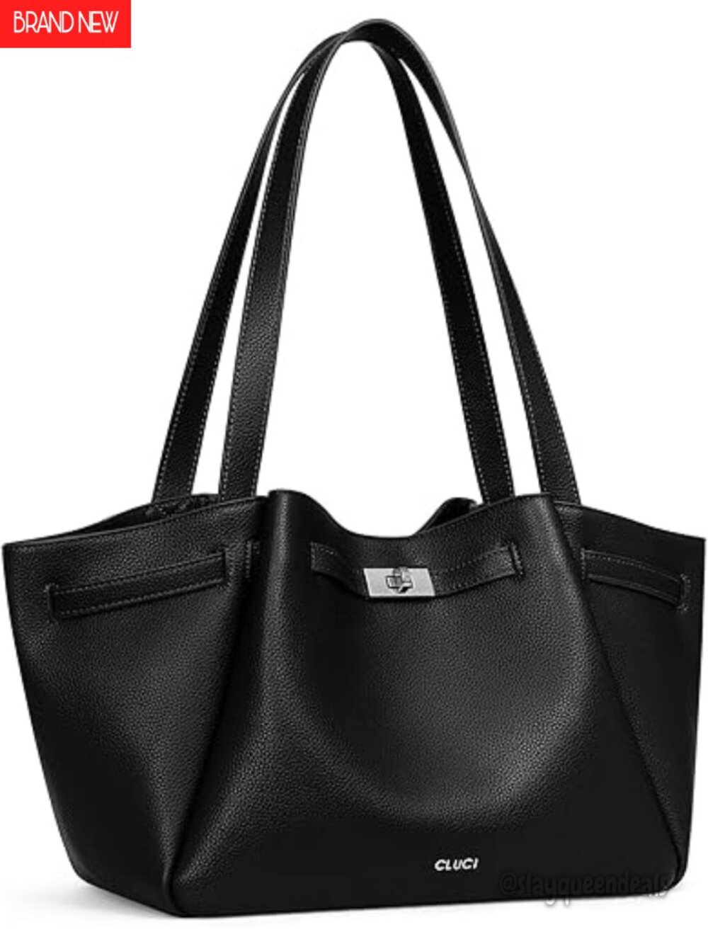 Large Vegan Leather Hobo Tote with RFID Blocking